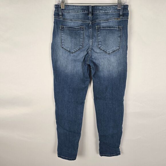 KanCan Jeans Women's 28 Blue Button Fly Skinny Medium Wash Fade Ankle - Picture 7 of 16